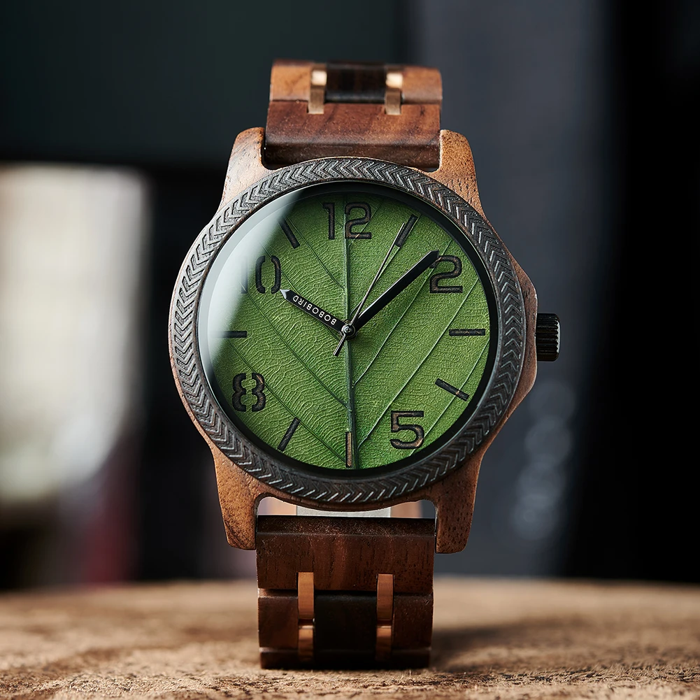 BOBO BIRD 2024 Newest Men‘s Watches,Leaf Design & Digital Display Quartz Watches,Support OEM Customiezd Dropshipping