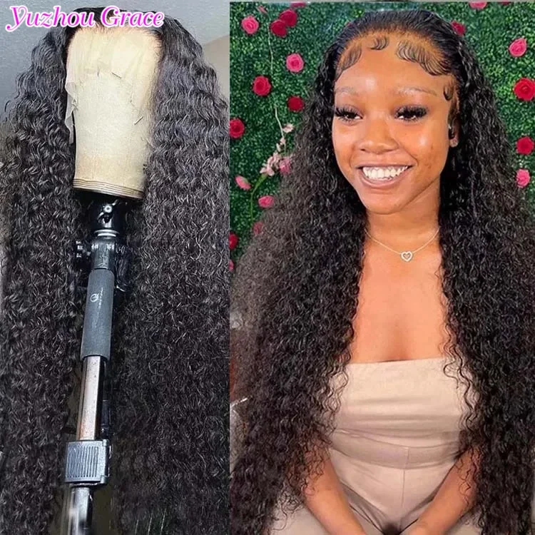 

Kinky Curly Human Hair Wigs Lace Frontal 13x4 HD Lace Front Wig Pre Plucked 13x6 Lace Closure Wig Remy Human Hair Extersion