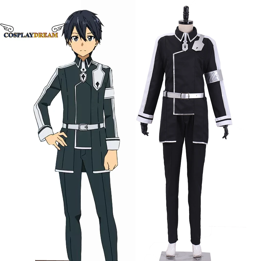 

Sword Art Online Alicization Cosplay Costume Kirigaya Kazuto Kirito Uniforms Suit Kirigaya Kazuto Cosplay Full Set for Adult Men