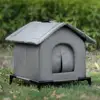Outdoor Cat House Winter Warm Waterproof Rainproof Cold Large Space Thick Closed Tent Bite Resistant Feral Cat Shelter For Patio
