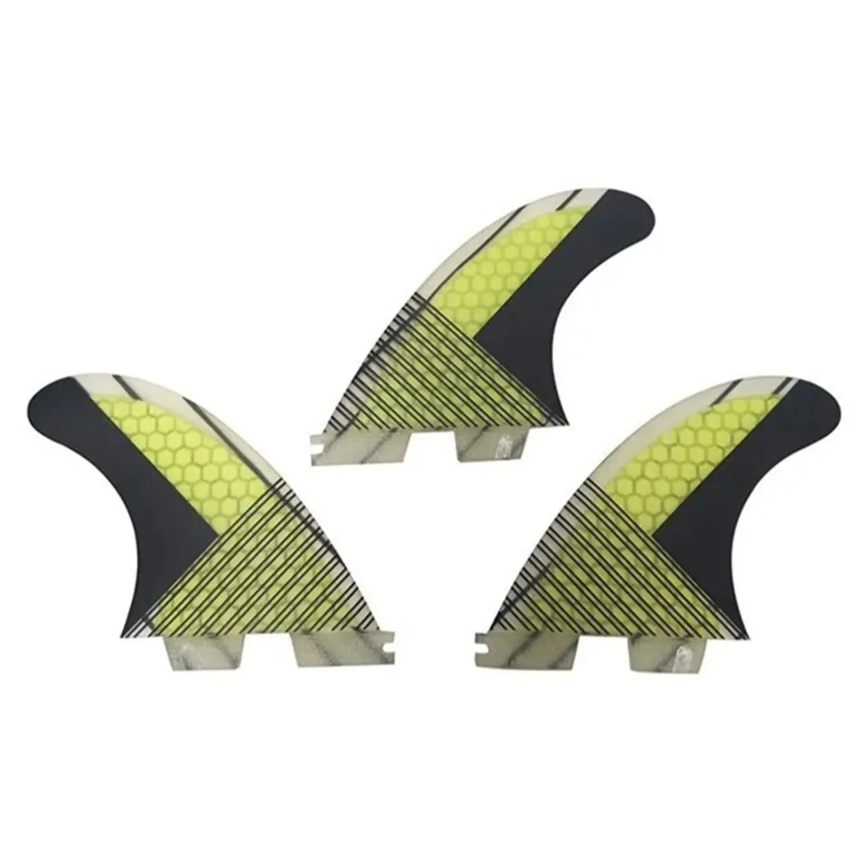 Aletas para tabla de Surf G5 F II, fibra de vidrio, tri-fin, 3 piezas