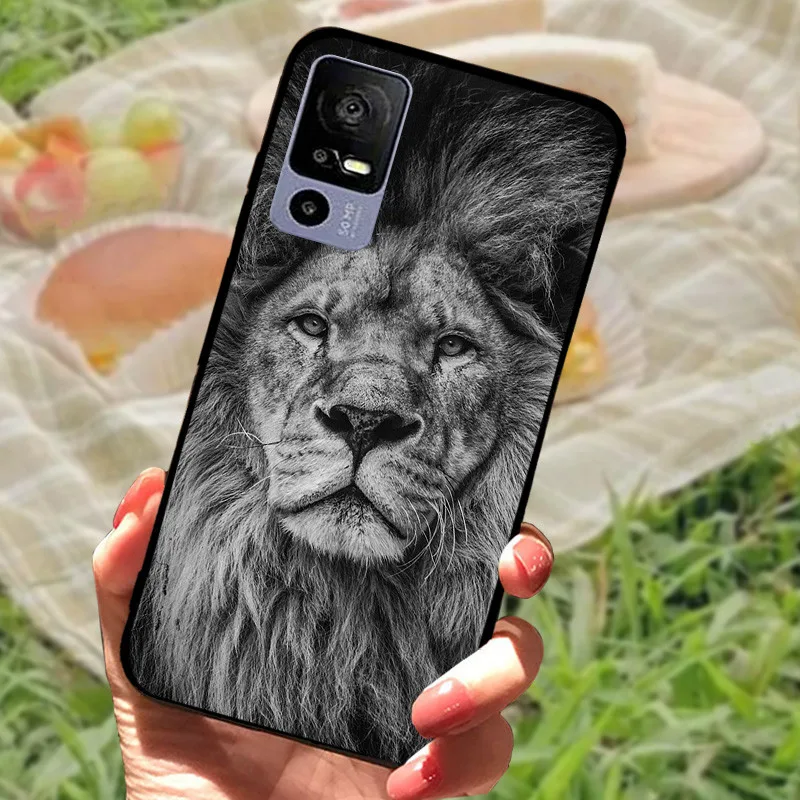 Sleek Black Shockproof Soft TPU Phone Case - Elegant Fashionable Protection