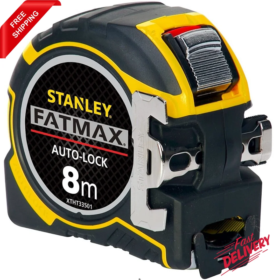 Stanley Xtt033501 Metro A Nastro In Acciaio Fatmax 8M X 32Mm Strumento Di Misurazione Professionale Retrattile Resistenza Metro A Nastro Autunnale