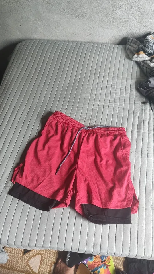 2 in 1 Training Compression Shorts with Pockets