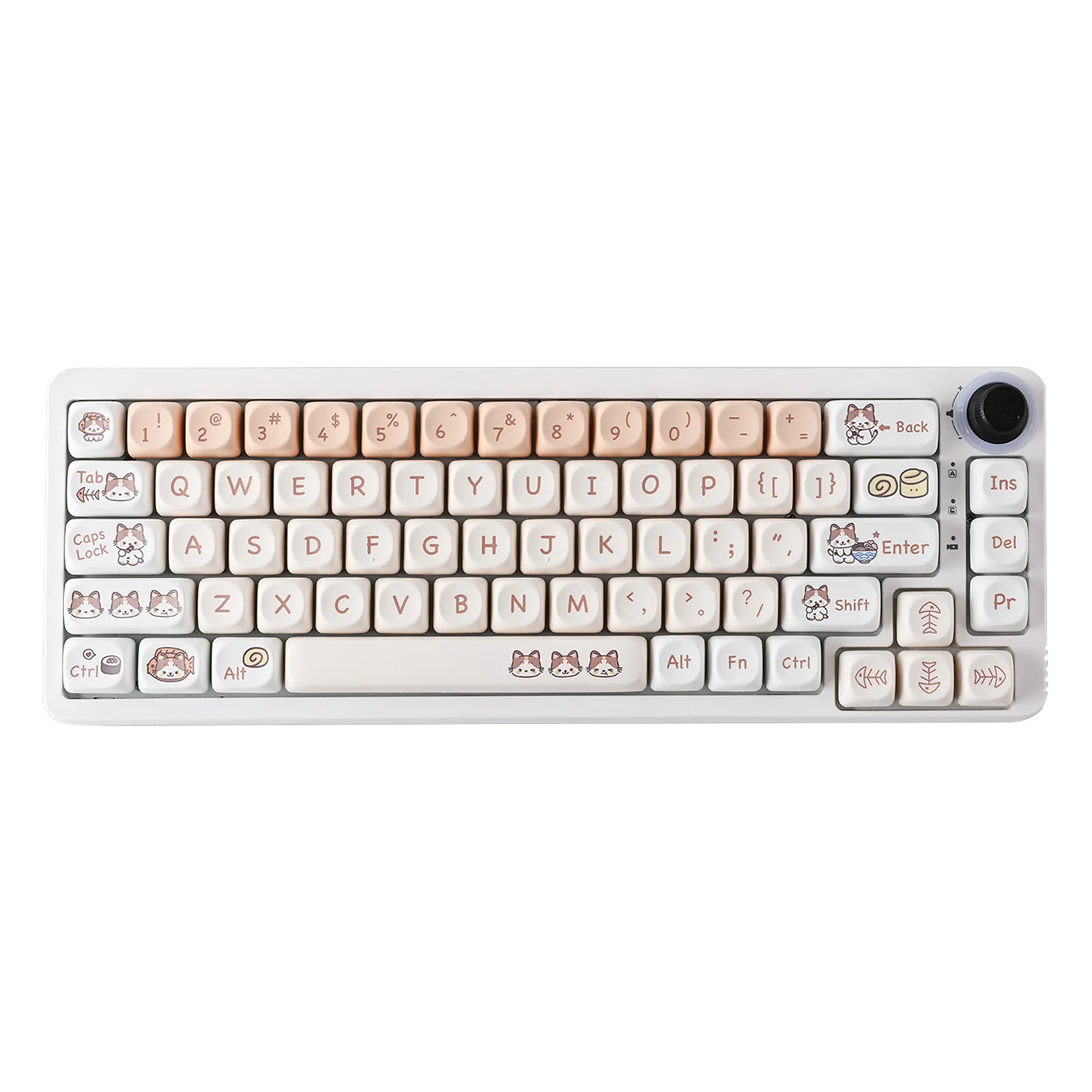 Epomaker Meow Sushi Dye-sublimação Pbt Moa Perfil Keycaps Grupo Teclado Gaming Mecânico Compatível com Layout Ansi 143 Chaves - Imagem 3