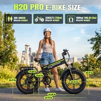 Vélo électrique DEEPOWER H20Pro 2000W, batterie LG 48V 25Ah, vélo électrique pliable à pneus larges, 55 km/h, tout-terrain, vélo électrique pour adultes, frein hydraulique 6