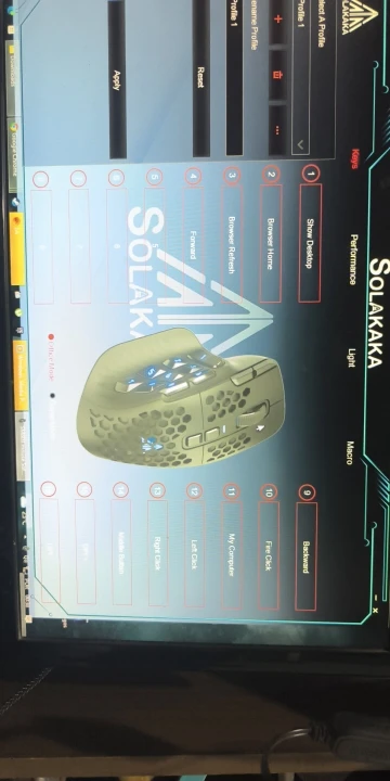 SOLAKAKA SM809 Wired RGB Gaming Mouse 22800 DPI MMO photo review