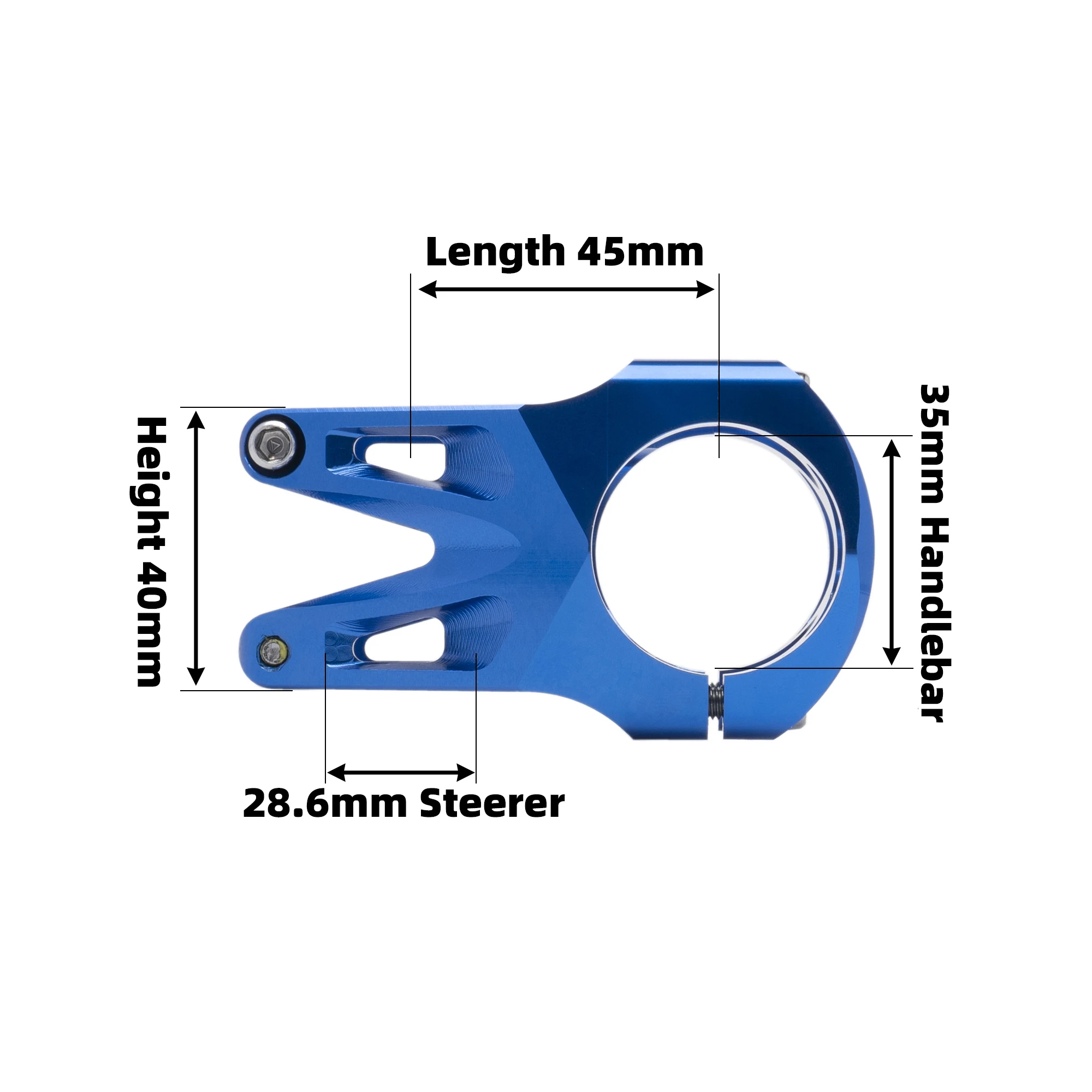 MIXED MTB 45mm Stem For 35mm Handlerbar Aluminum CNC Mountain Road Bike Cycling Bicycle Components Parts - Image 2