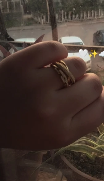 Fashion Gold Color Stainless Steel Rings photo review