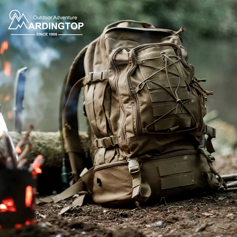 Mardingtop 28L Tactical Backpack 600D Polyester with YKK Zippers and Buckles for Motorcycle Camping Hiking Traveling