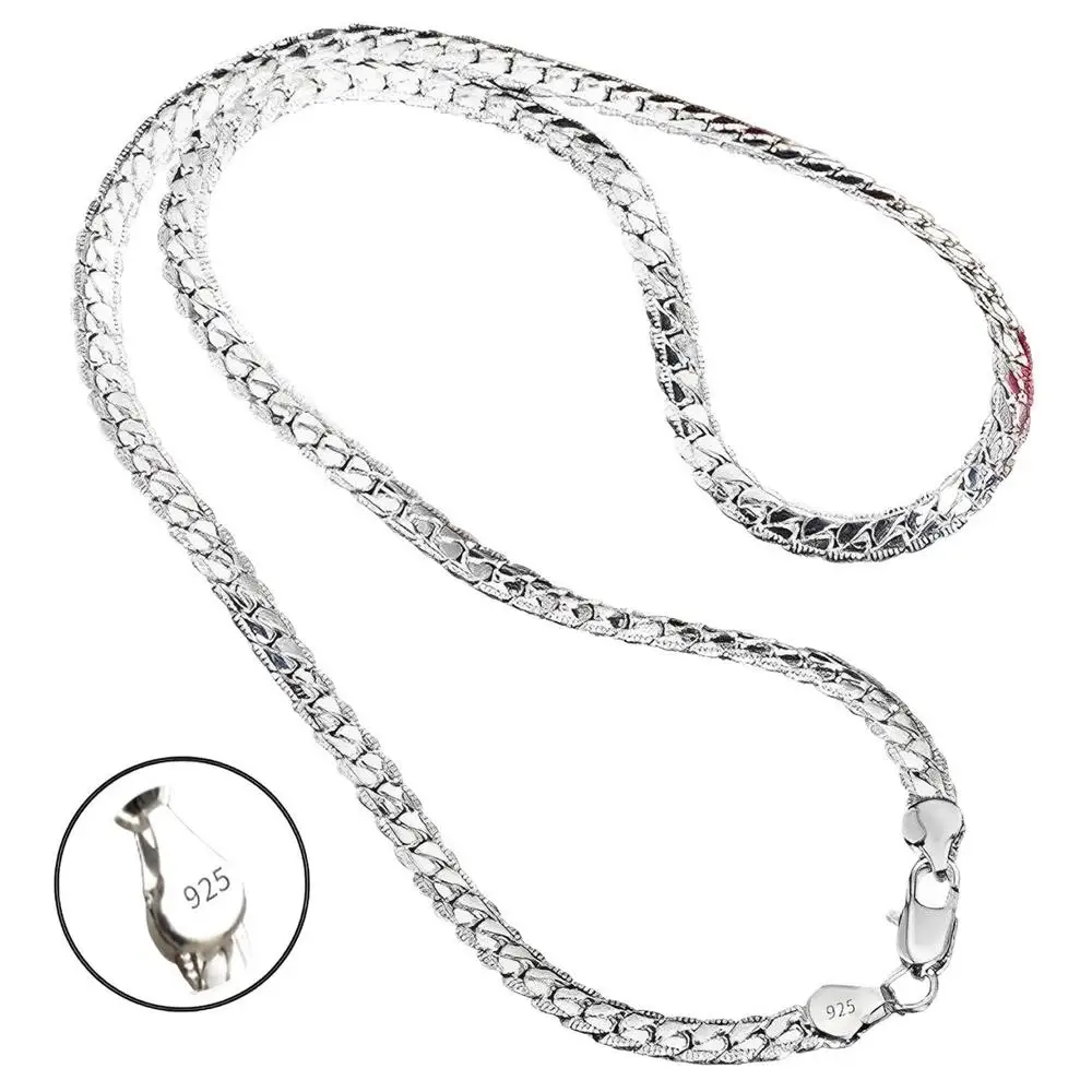 Collar Unisex, MXEPM, 1Pza, Sterling 925, 6mm de grosor., Cadenas Unisex Plata Esterlina