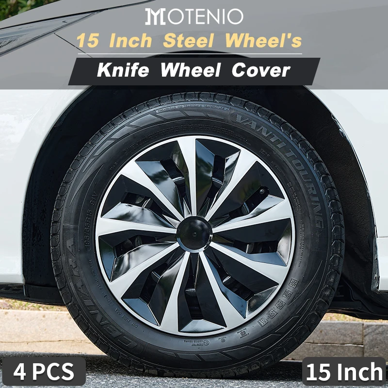thumbnail image 2 of SCITOO OEM Steel Wheel Hubcaps Wheel Cover Rim 15 Inch Snap On Hubcap Auto Tire 2 of 13