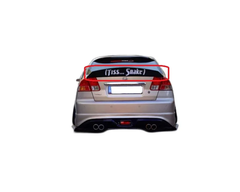 

Для Honda Civic Vtec 2 ложка спойлер-тюнинг автомобиля набор аксессуаров для тюнинга кузова хромированные боковые юбки антенна рассеиватель крыльев клапана