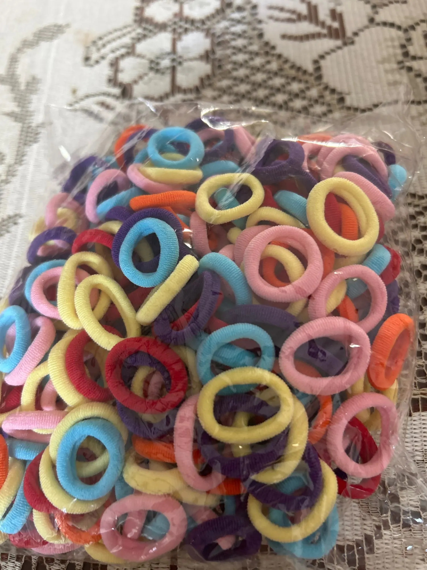 50/100/300pcs Kids Elastic Hair Bands Girls Sweets Scrunchie Rubber Band for Children Hair Ties Headband Baby Hair Accessories photo review