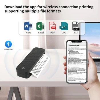 Inkless Portable A4 Thermal Printer | Bluetooth | Office & School Printing 1