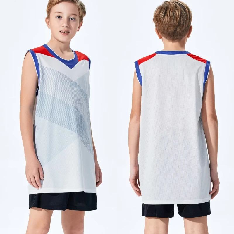 Sleeveless Volleyball Uniforms for Men Women Children Summer Badminton Table Tennis Ping Pong Training Jersey Fitness Sportwear