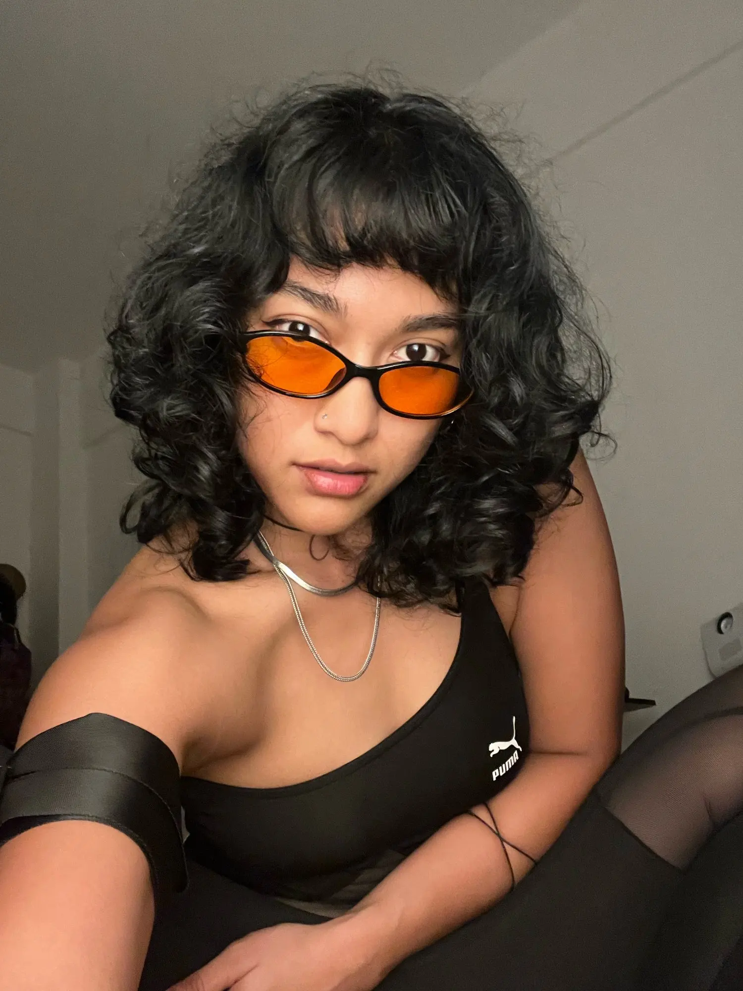 Cute Oval Small Frame Sunglasses Women Brown photo review