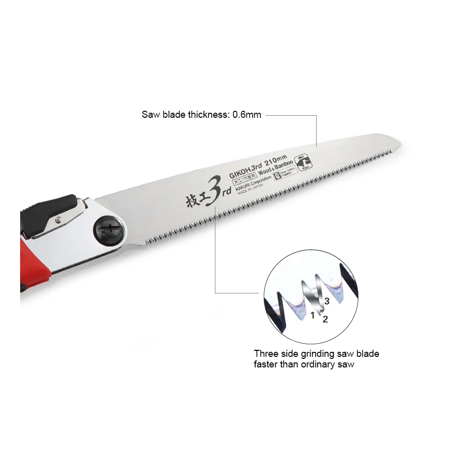 KAKURI Folding Saw Designed for Single-Hand Use Cutting Tool for Woodworking Manual Saw Made in JAPAN 41182 41193 2