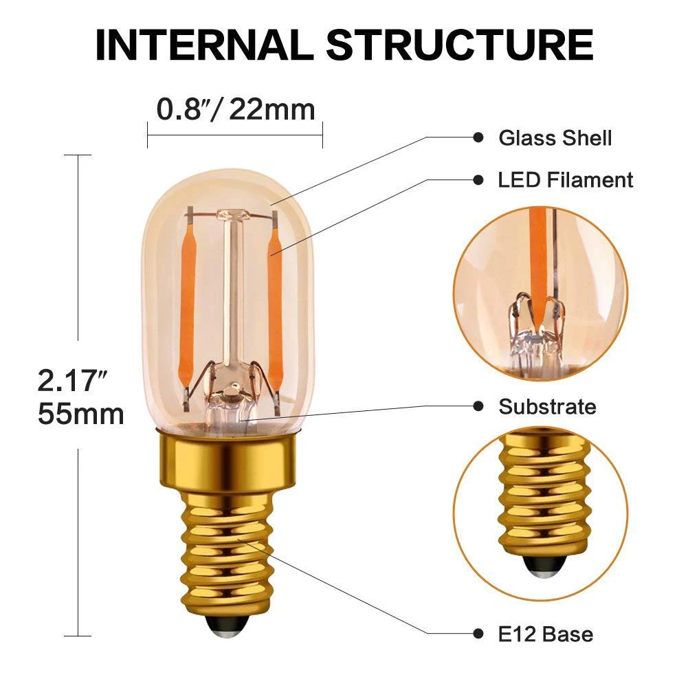 25pcs T22 12v 24v Led Filament Bulb E14 E12 Socket 1w Rv Camper Lighting  Replace Bulb 10w Equivalent Candelabra Low Voltage Lamp - Led Bulbs & Tubes  - AliExpress