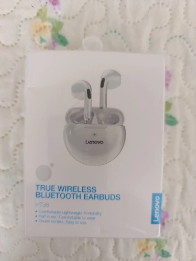 Lenovo HT38 TWS Bluetooth Mini Wireless Earbuds with Mic HD+ photo review