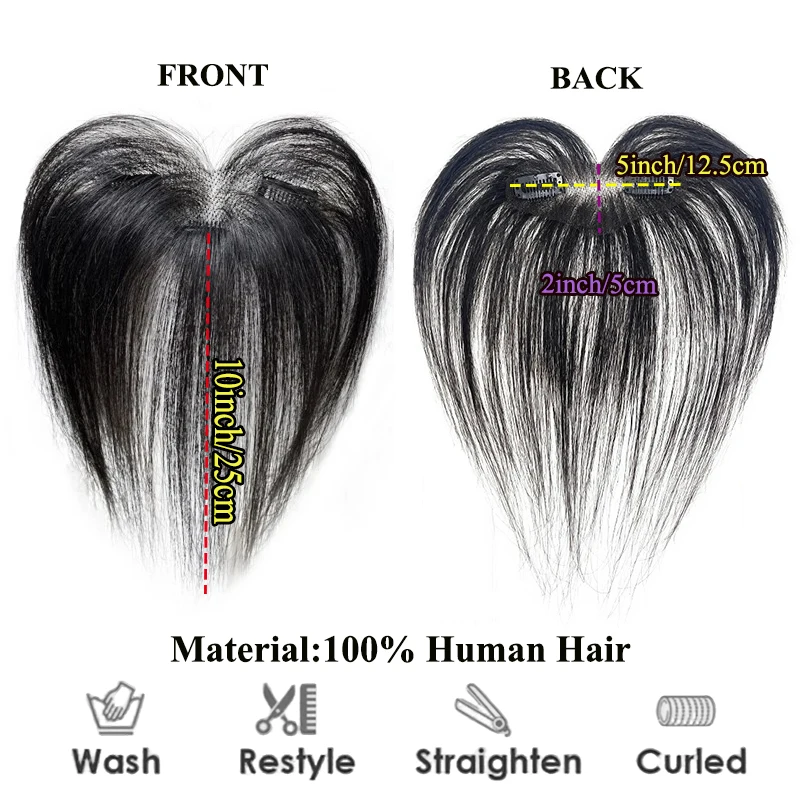 Natural Fringe Hair Topper