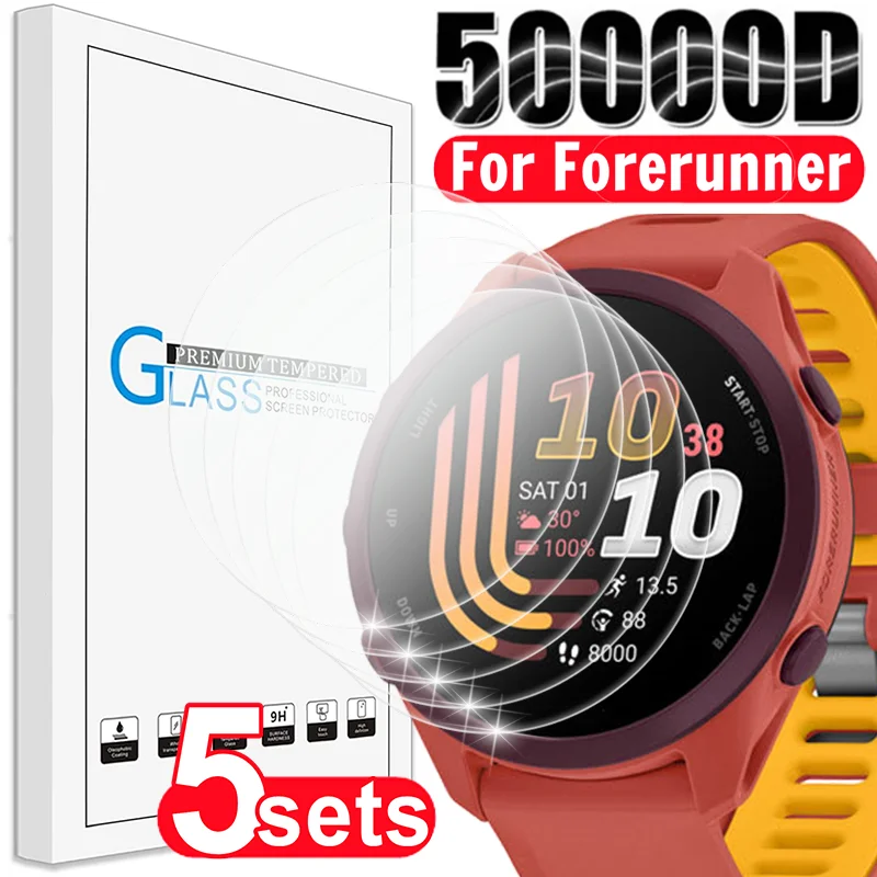 Premium Tempered Glass Screen Protector for Garmin Forerunner Watches - Anti-Scratch Film