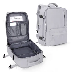 Compact Travel Backpack - Versatile Cabin-Approved Carry-On & School Bag (Grey)