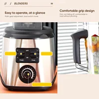 Blender 3 en 1 en acier inoxydable, grande capacité, coupe les légumes, broie la glace, broyeur à salade, hachoir à viande, extracteur de jus 3