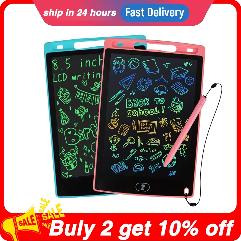 6.5/8.5/10/12'' Children's Drawing Tablet Magic Blackboard Digital Notebook  LCD Drawing Tablet Writing Board Kids Toys for Girls - Realistic Reborn  Dolls for Sale