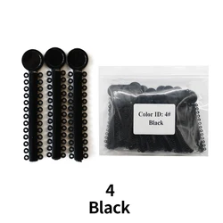 Elastic O - Type Tie - Value Pack of 1040 Pieces (40 Sticks) (Black 4)