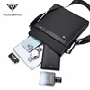 WILLIAMPOLO Men's Shoulder Bag Genuine Leather Handbags Men Leather Messenger Bag Small Crossbody Bags For Man Fashion 5