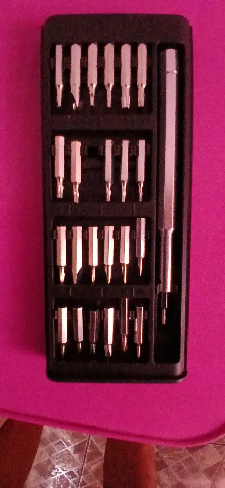 Conjunto de chave de fenda de precisão 28 em 1, chave de fenda magnética profissional , kit de ferramentas manuais para reparo p photo review