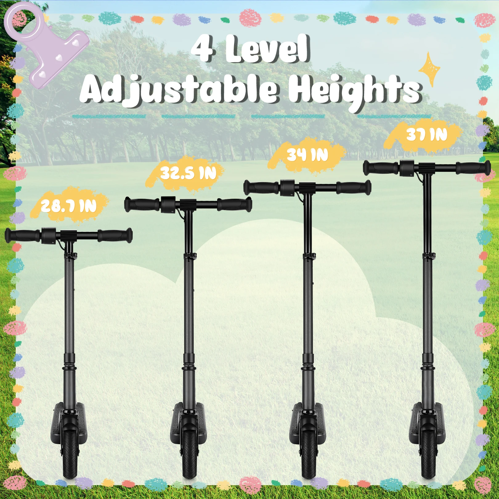 Electric Scooter For Kids Ages 6-12 scooter accessories kick scooter