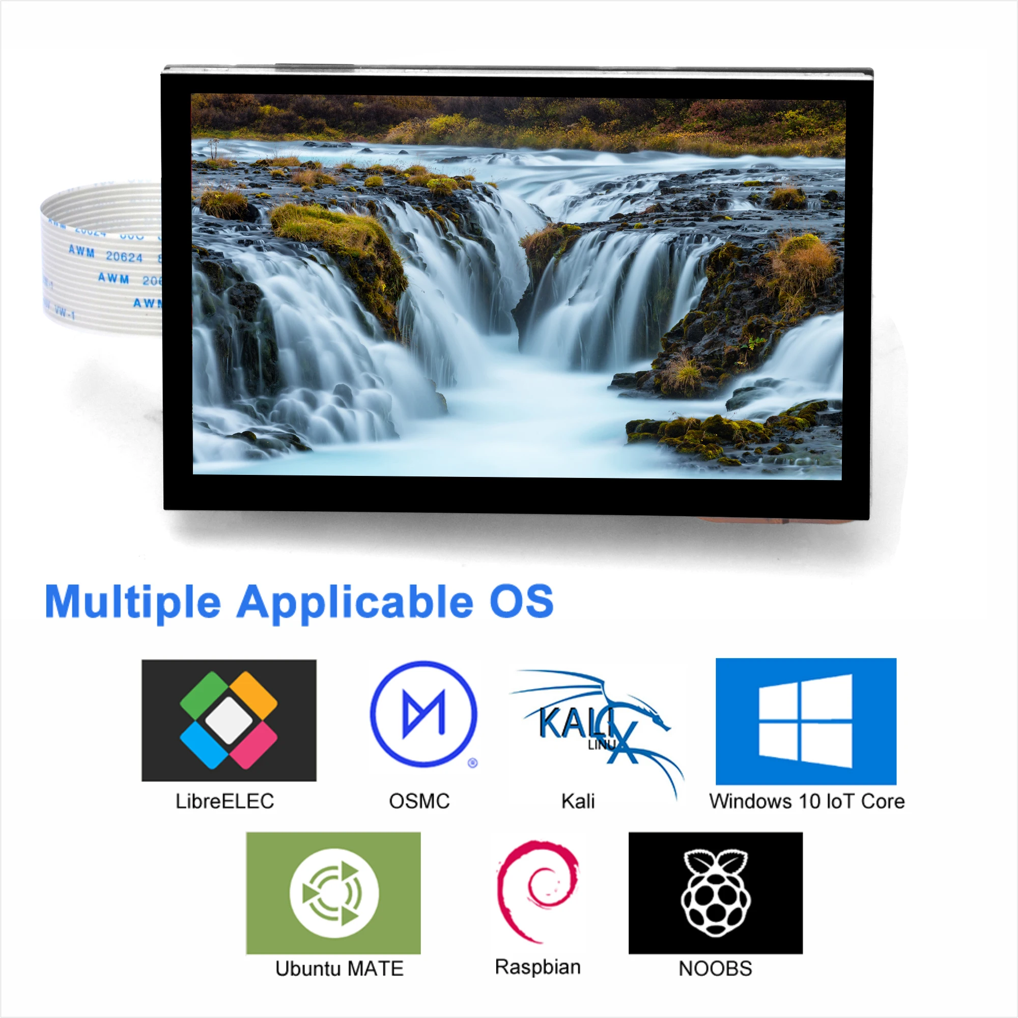 OSOYOO LCD  ġ ũ ÷ DSI ̽,   5, 4, 3, 2,  B A, 4.3 ġ IPS RP5i, 800  480