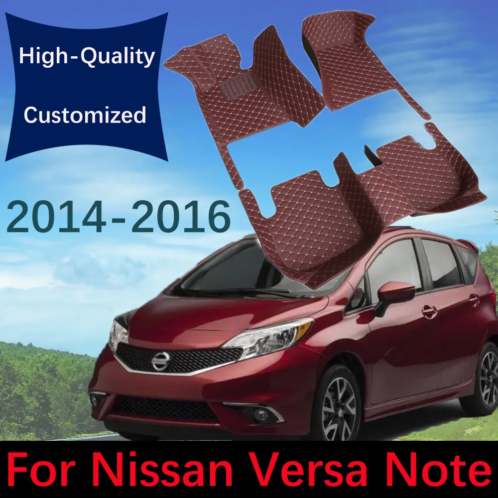 CustomLeatherCarFloorMatsForNissanVersaNote201420152016