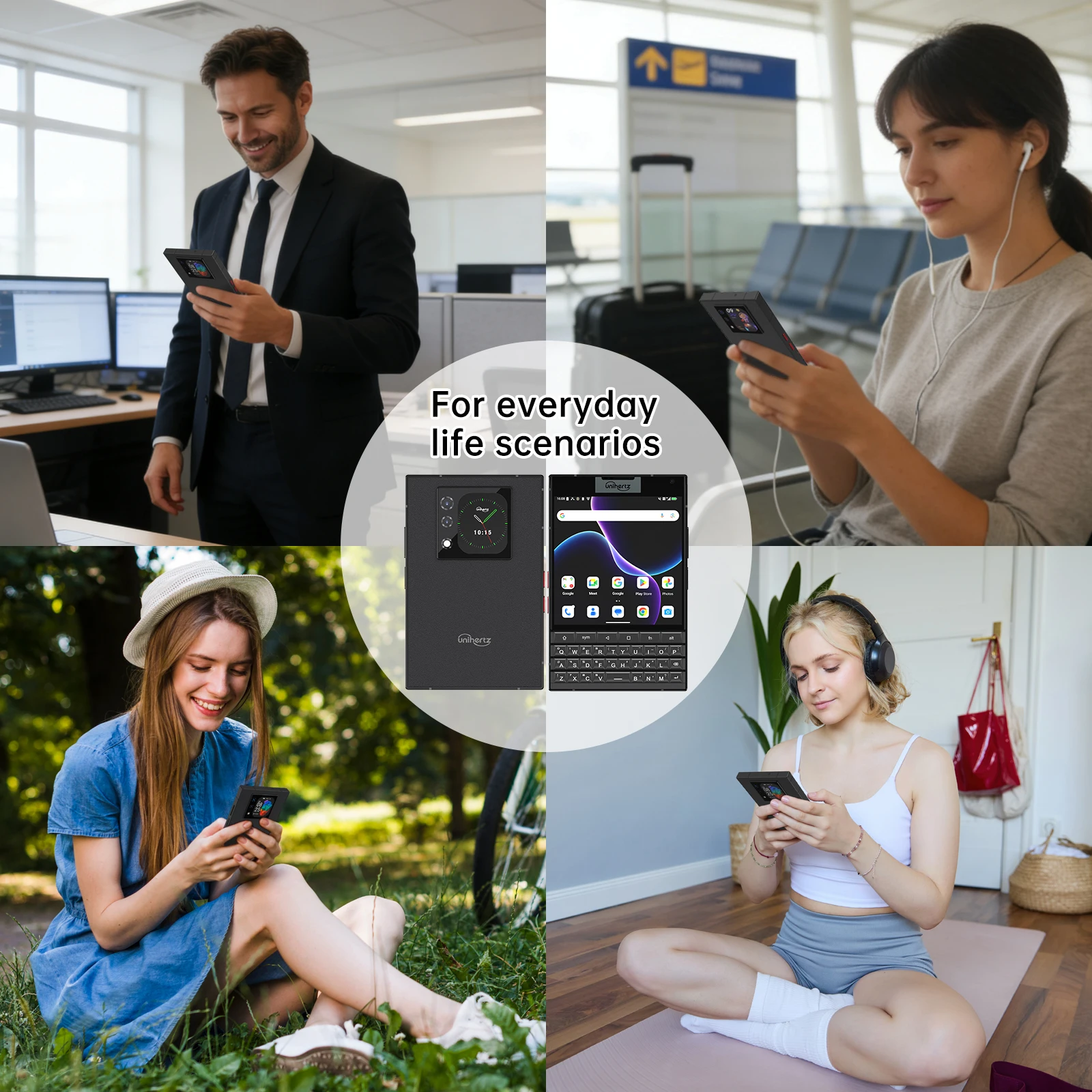 Unihertz 8849 Titan 2 Dual Display 5G QWERTY Keyboard Smartphone Smartphone 15 4.5" 12GB 512GB Mobile Phone 5000mAh 33W  Phones