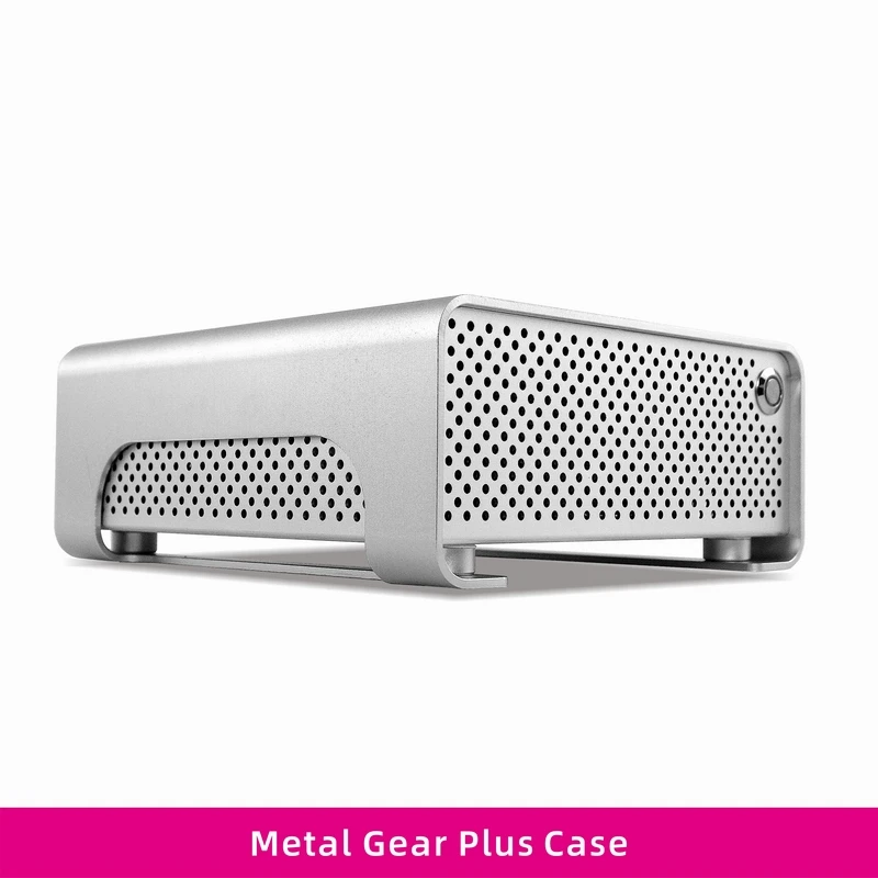 METALFISH MetalGear Plus Alumínio Mini HTPC Case Mini ITX Casos Computador Gaming PC Desktop Case Suporte DC ATX PSU
