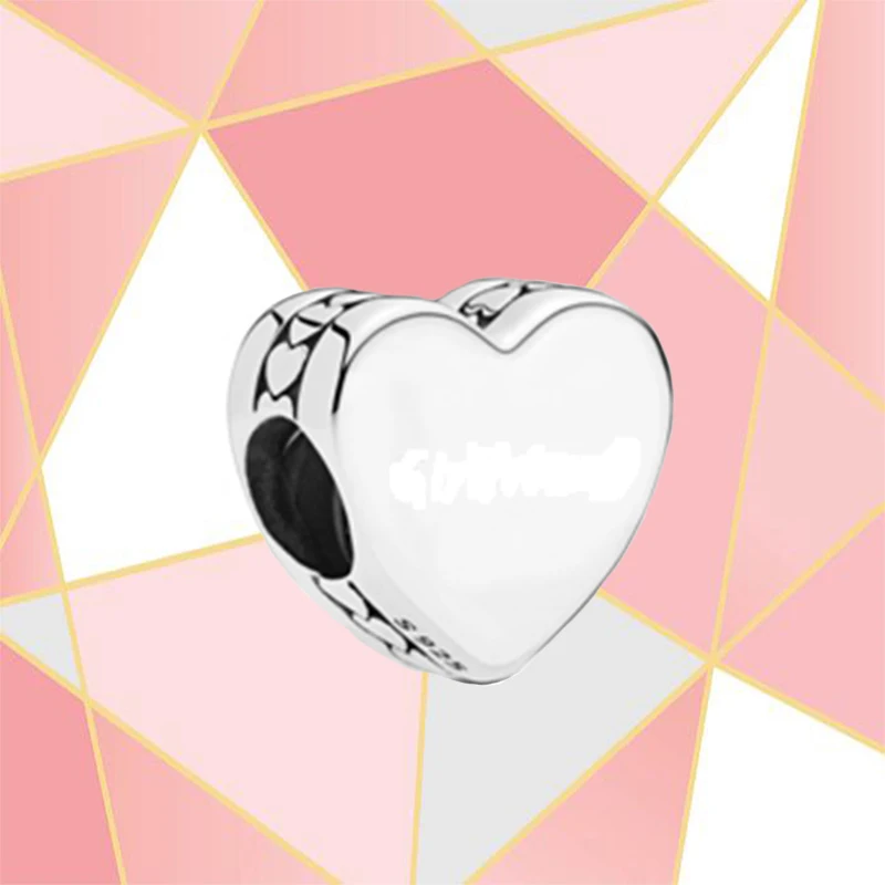 

Kakany 2022 New 100% High Quality S925 Sterling Silver Glossy Heart Beads Exquisite Diy Accessories Gifts For Women's Party