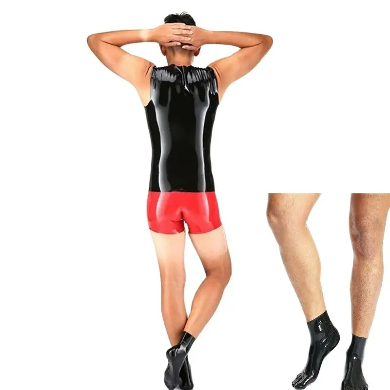 lingerie LATEX socks stockings bodysuit for men fetish gloves sexy