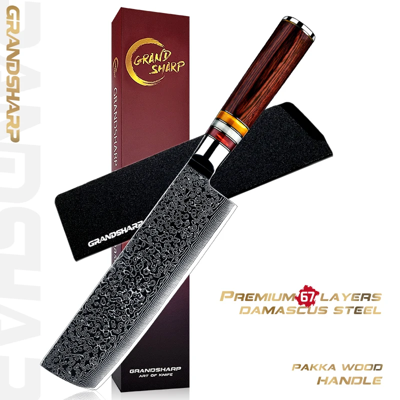 

Asian Knife Japanese Damascus Steel Nakiri Knife Vegetables Cleaver Cooking Tools Kitchen Knives Japanese Damascus Knives