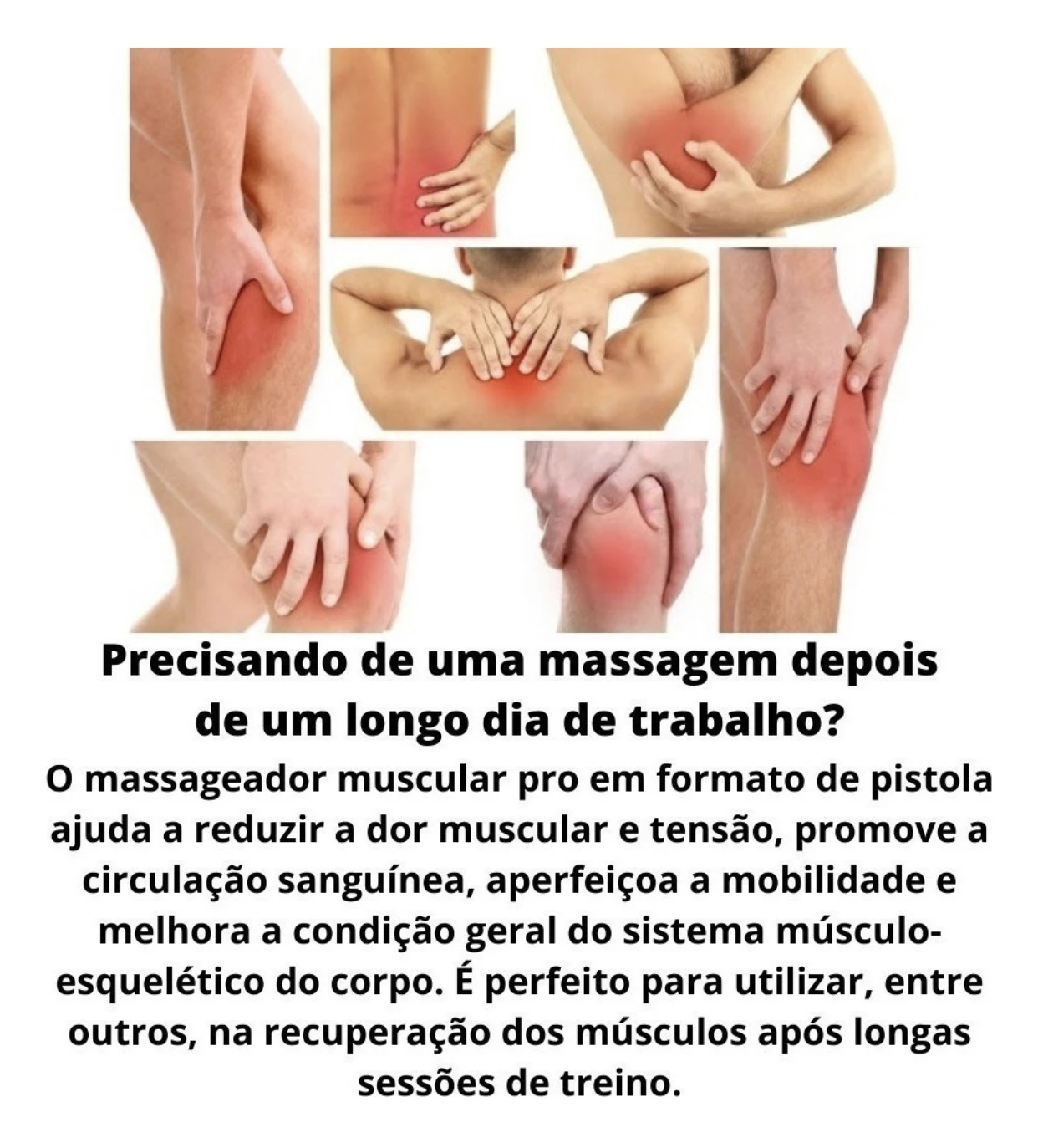 MASSAGEADOR ELÉTRICO PROFISSIONAL PISTOLA DEEP THERAPY