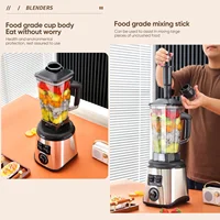 Mélangeur puissant 3 en 1, disjoncteur mural en acier inoxydable, presse-agrumes de cuisine multifonctionnel, mélangeur de glace, Machine à Smoothie pour la cuisine 5