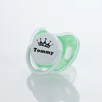 Miyocar Lovely Custom Baby Pacifiers Personalized with Name Bring All Sized Silicone Replacement Teat (2 Pcs) for Boy and Girl 2