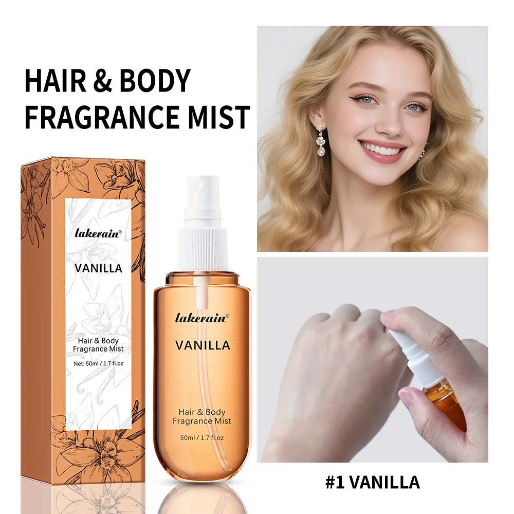 Profumo per uomo e donna, per pelle, corpo e capelli, spray profumato di lusso a lunga durata, collezione Vaniglia e Rosa_voghion.com
