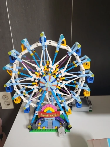 City Friends MOC Rotating Ferris Wheel Building Blocks Electric Bricks with Light Toys for Children Christmas Gifts photo review