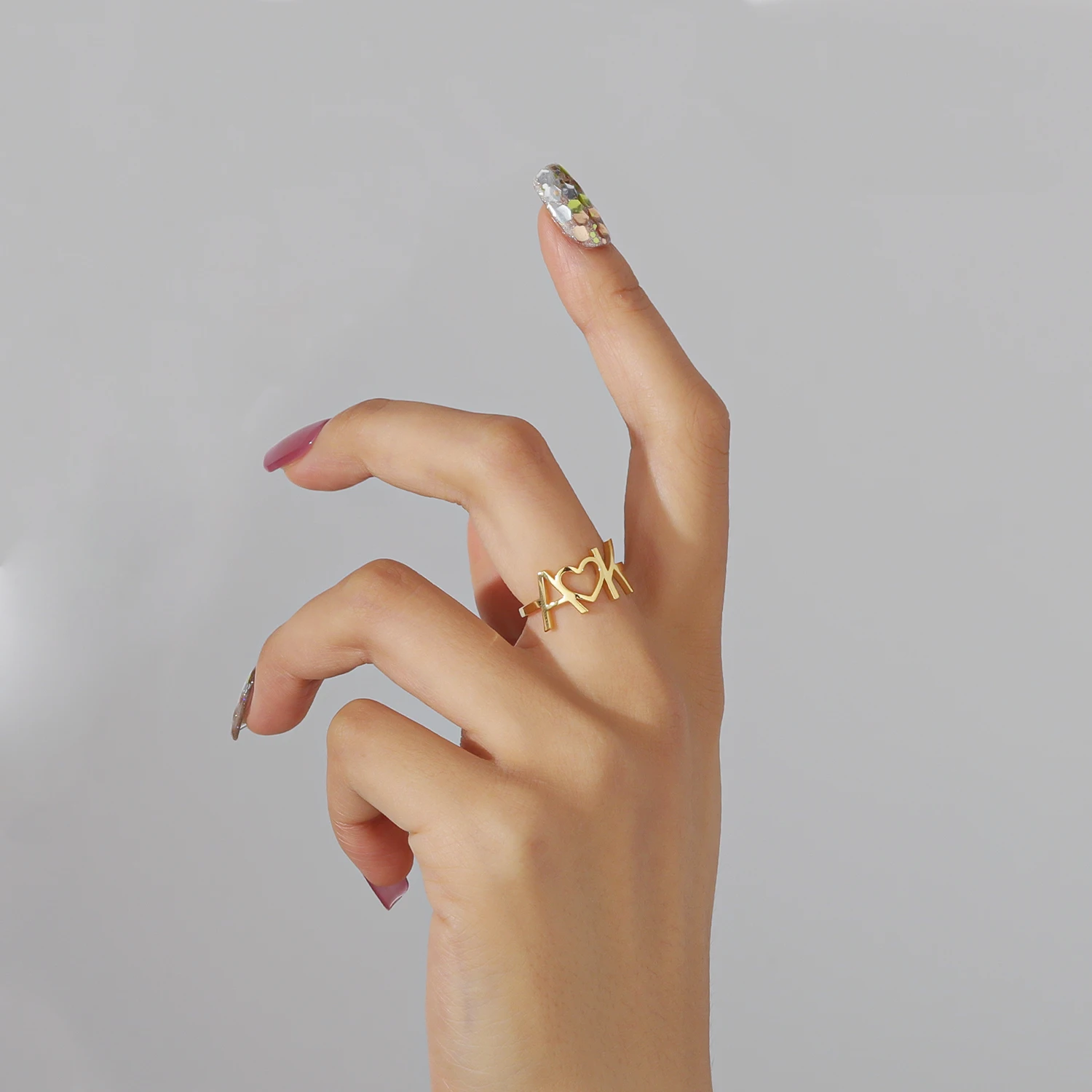 Open Letters Ring- Women's Rings | Tiary | Tiary