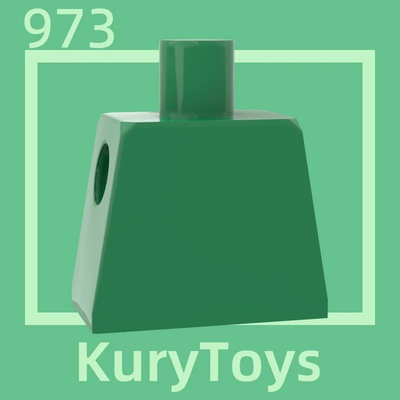 973용 Kury Toys DIY MOC  신체 부위 몸통 일반용 10개 빌딩 블록 부품