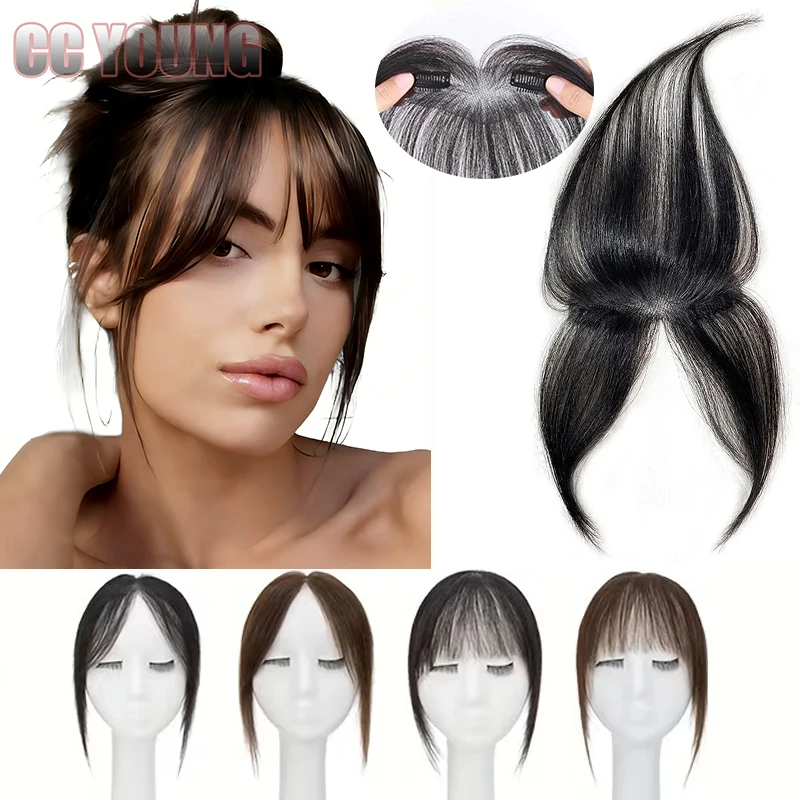 Echthaar Pony Mit Schläfenclips Und Lace-basis Für Damen_voghion.com