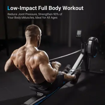 MERACH Rowing Machines for Home Adjustable Air Resistance Professional Rowing Machine Ergonomic Comfort Seat Performance Monitor 2