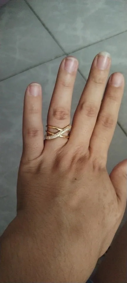 Fashion Gold Color Stainless Steel Rings photo review